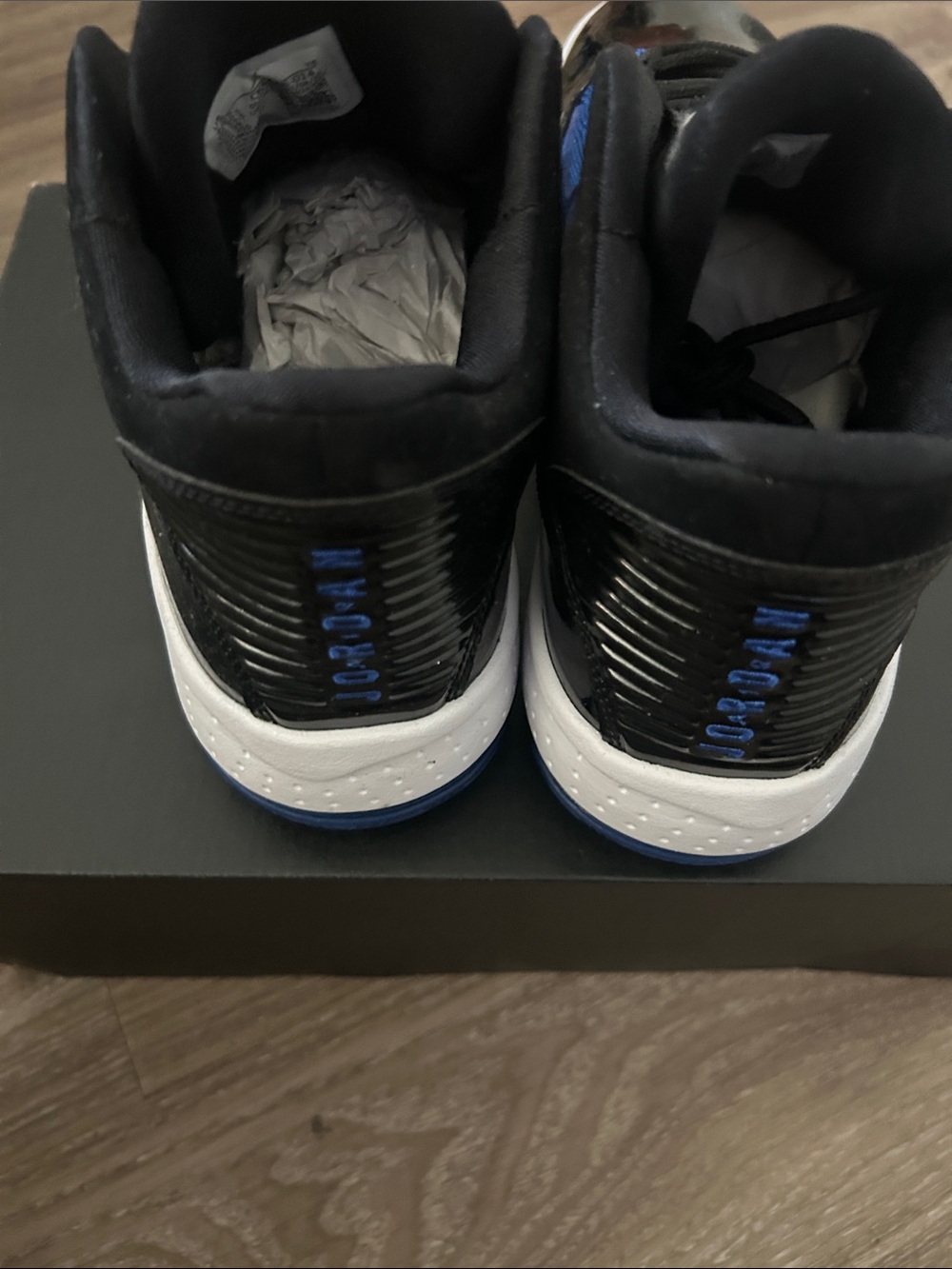 Jordan Men’s Low-Top Sneakers - Black & Blue - Picture 4 of 8